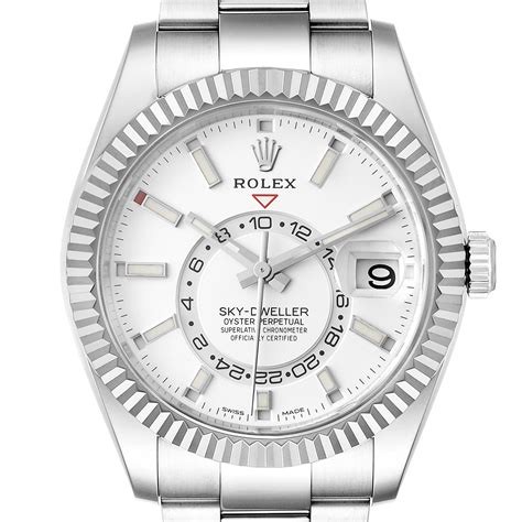 rolex sky dweller 18kt white gold